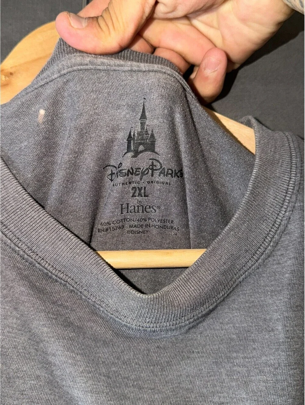 Disney Parks Grumpy Genius by Birth T‑Shirt 2XL Gray Hanes Graphic Tee
